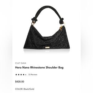 Cult Gaia Hera Nano Rhinestone Shoulder Bag